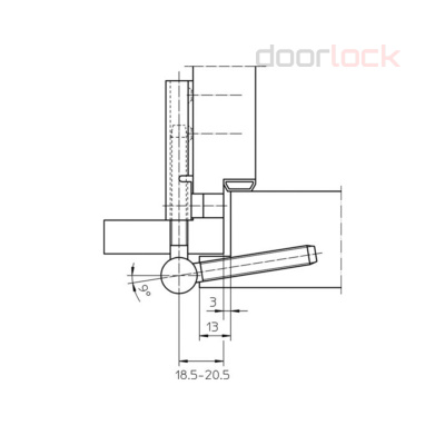 Петля SIMONSWERK VARIANT V 0026 WF (часть полотна) никелированная