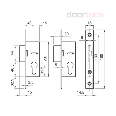 Замок DOORLOCK PL 303