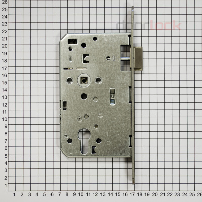 Замок дверной огнестойкий DL 1769/B/65mm/SS/L, антипаник, нержавеющая сталь